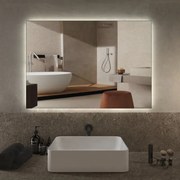 Specchio con illuminazione integrata bagno rettangolare H 70 x P 2.5 cm