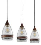 Lindby - Millina 3 Lampada a Sospensione Rust/Clear Lindby