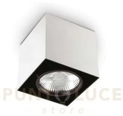 Lampada da soffitto mood pl1 d09 square bianco