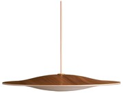 Piet Hein - Sinus-Wood 550P LED Candeeiro Suspenso Noce/Opale Piet Hein