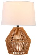 Lampada da tavolo boho Zahara rattan E27 NOVECENTO