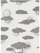 Cole & Son Carta da parati Soli e Nuvole - Black/ White