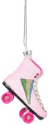 Decorazione per albero di natale in vetro fatta a mano 8 cm Retro Rollerskate – Sass & Belle
