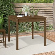 Tavolo da giardino miele 82,5x82,5x76 cm legno massello di pino