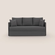 Brera Divano duplex con doppio letto in tessuto simil cotone impermeabile T13 antracite