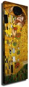 Riproduzione murale su tela Gustav Klimt Il bacio, 30 x 80 cm Gustav Klimt - The Kiss - Wallity