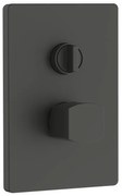 Rubinetto per doccia getto laminare cristallino ad incasso monocomando Coral grigio opaco AQUASANIT