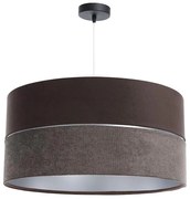 Lampadario a sospensione con filo TWIST 1xE27/60W/230V marrone/argento