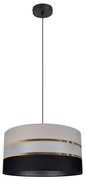 Lampadario a sospensione con filo CORAL 1xE27/60W/230V nero-grigio
