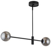 Lampadario su palo  ORO 2xG9/12W/230V nero/grigio