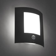 Lampada da parete per esterni antracite con sensore di movimento IP44 - Emmerald 1
