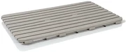 Pedana doccia antiscivolo 80x50 cm tortora con effetto legno in plastica