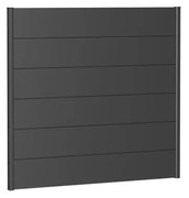 Pannello frangivista in acciaio metallizzato grigio scuro BIOHORT L 145 x H 137 cm, spessore 44 mm