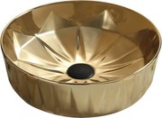 Mexen Dorita lavabo da appoggio 44 x 44 cm, dorato - 22084450