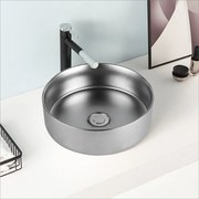 Lavabo D'Appoggio 36 Cm Rubicer "Break The Rules" Argento Opaco