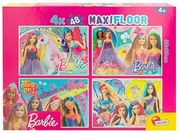 Set di 4 Puzzle Barbie MaxiFloor 192 Pezzi 35 x 1,5 x 25 cm