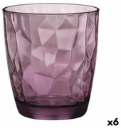 Bicchiere Bormioli Rocco Diamond Viola Vetro (390 ml) (6 Unità)