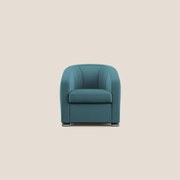 Cloe Poltroncina in tessuto smacchiabile con acqua QuickClean T08 azzurro X