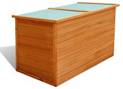 Baule da giardino 126x72x72 cm in legno