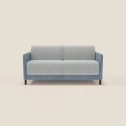 Narciso divano letto design con materasso H18 cm bicolore con struttura in microfibra smacchiabile e imbottiture in elegante tessuto impermeabile T06 carta da zucchero - ghiaccio