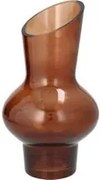 Vaso in vetro marrone 17x30 cm