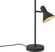 Lampada da tavolo moderna nera con oro 1 luce - Magno