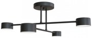 Lampada da soffitto in acciaio HALO 4 bianco/nero 4xGX53 Colore del corpo Nero
