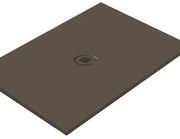 Piatto doccia in ceramica extra slim caffè L 120 x L 80 cm