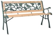 Panchina da giardino 122 cm in legno