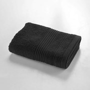 Asciugamano tipo terry nero in cotone 50x90 cm Tendresse – douceur d'intérieur