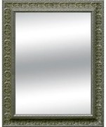 Specchio rettangolare in legno argento 97 x 137 cm