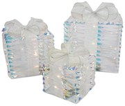 Set di 3 regali arcobaleno di Natale con LED - Niji