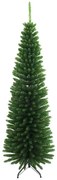 Albero di Natale artificiale Toscana slim verde H 210 cm x Ø 75 cm