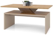 SISI Rovere Artisan / Beige (Champagne) - MODERNO TAVOLINO DA CAFFÈ/DA SALOTTO