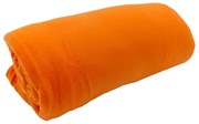 Coperta arancione in vello 150x200 cm Plain – JAHU collections