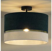 Duolla - Lampadario a plafone DOUBLE 1xE27/15W/230V diametro 40 cm verde/grigio