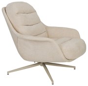 Poltrona da relax beige girevole Philly – Zuiver