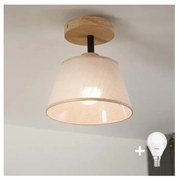 Brilagi - LED  Lampadario a plafone ANTHONY 1xE14/60W/230V quercia/beige