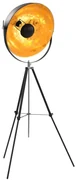 Lampada Da Terra E27 Nera E Oro 51 Cm /