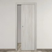 Porta scorrevole Elm olmo chiaro L 60 x H 210 cm reversibile