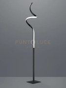 Course piantana led 11w 1150lm, 3000k ondulata antracite h. 145cm d...