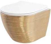 Vaso WC sospeso Rea Carlo Flat Brush Gold