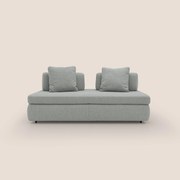 Gransasso Divano letto matrimoniale dal DESIGN innovativo in tessuto impermeabile T03 grigio chiaro
