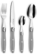 Set di Posate Lou Laguiole Comptoir Grigio Metallo 24 Pezzi