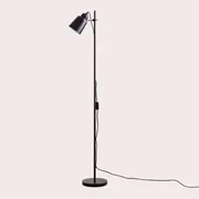 Ideal Lux Daddy PT1 lampada piantana curva paralume nero