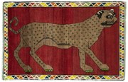 Gabbeh Tappeto persiano 160x110 Rosso (Iran) Annodato A Mano