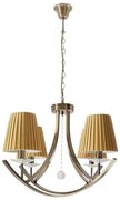 Lampadario a catena VITORIA 4xE14/40W/230V giallo/ottone