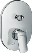 Set Esterno Miscelatore doccia ovale senza parte ad Incasso cromo Hansgrohe Logis