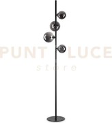 Perlage lampad da terra 4 luci attacco g9 lampadine incluse fume'