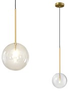 Lampada da soffitto a sospensione con sfera di vetro 15cm APP1680-1CP